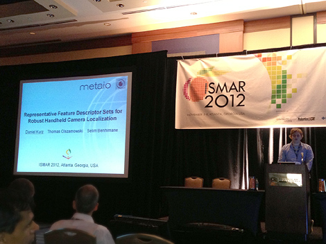 Daniel Kurz @ ISMAR 2012: Representative Feature Descriptor Sets for Robust Handheld Camera Localization